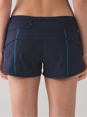 Lululemon Navy Speed Shorts Size 4